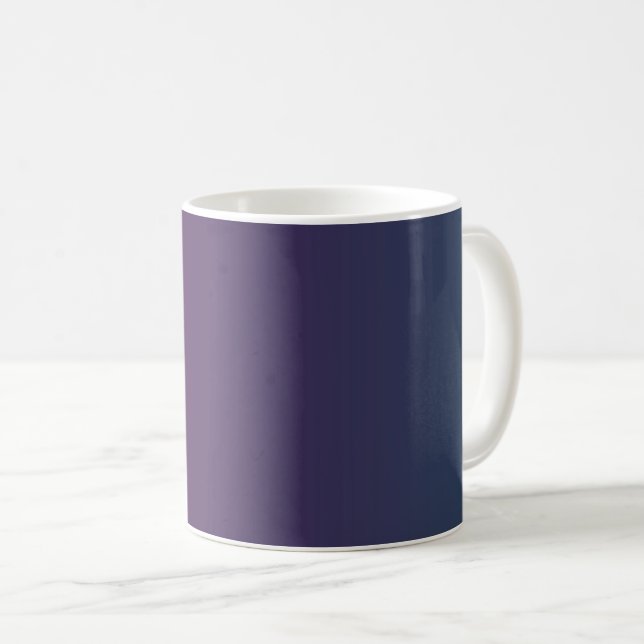 Plum Twilight - Elégante Plum Blue Gradient Mug (Devant droit)