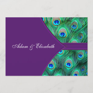 Plum violet Faire-part de mariage