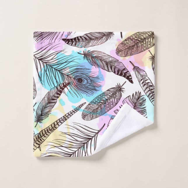 Plume de paon (Gant de toilette)