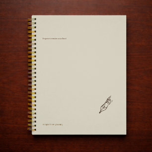 Plume de stylo vintage - Bibliothèque minimaliste