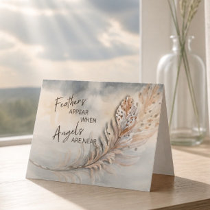 Plume Inspirant & Citation d'Ange Aquarelle