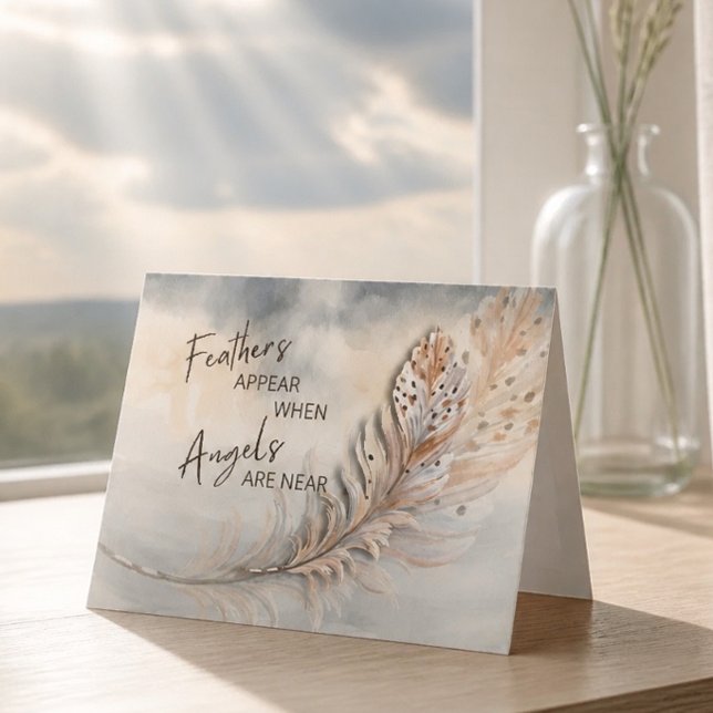 Plume Inspirant & Citation d'Ange Aquarelle (Créateur téléchargé)