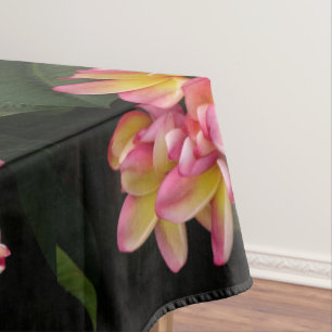 Plumeria rose et jaune nappe