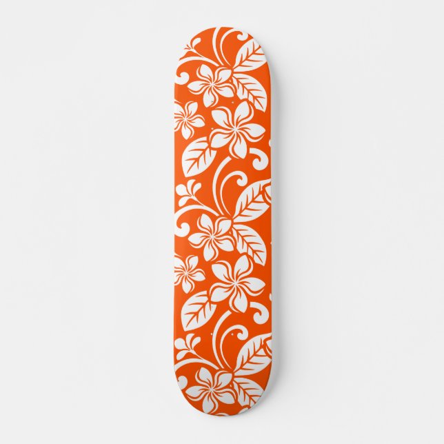 PLUMERIA (TRÈS ORANGE) Skateboard (Devant)