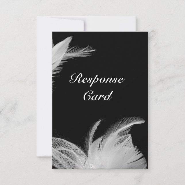 Plumes blanches RSVP (Devant)