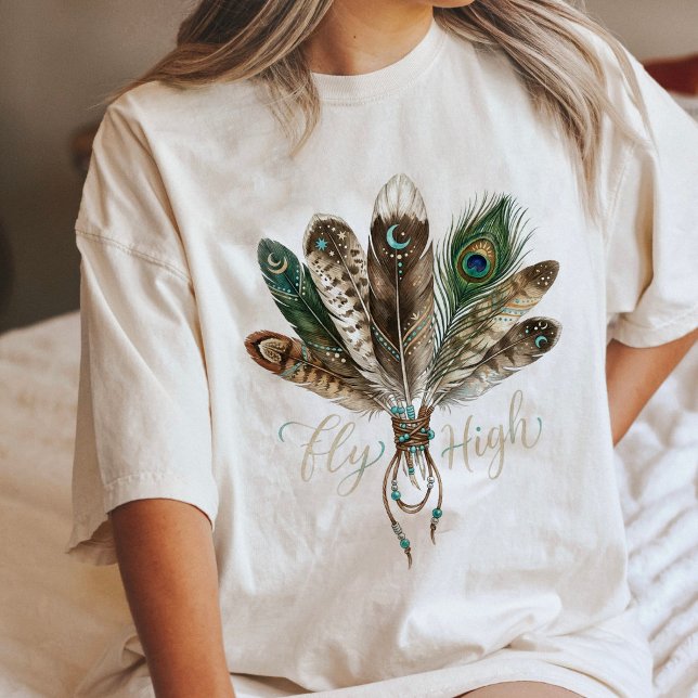 Plumes Boho Volent Haut Art Lunaire Céleste (Créateur téléchargé)
