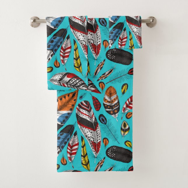 Plumes colorées (En situation)