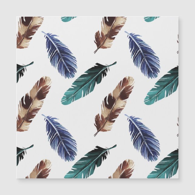 Plumes colorées Texture tribale (Devant)