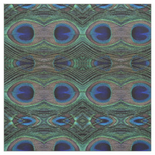 Plumes de paon en tissu