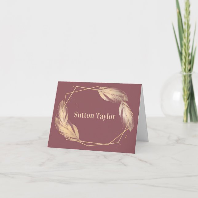 Plumes d'or sur Mauve (Devant)