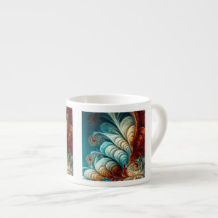 Plumes fractales Espresso Mug