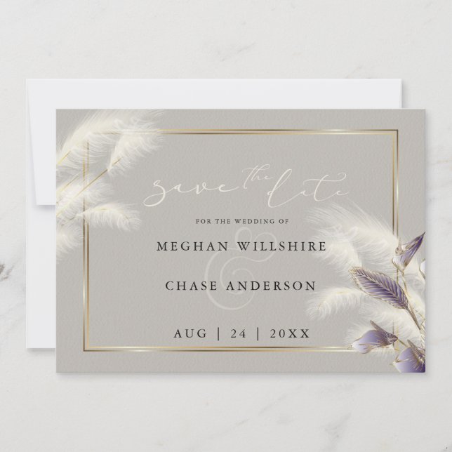 Plumes Pampas Grass Améthyste Anthurium (Devant)