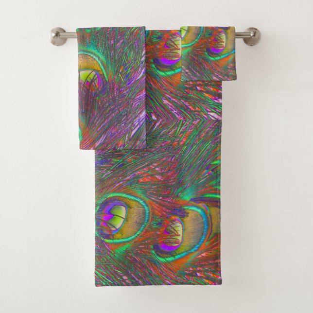 Plumes Peacock Tinsel de Noël (En situation)