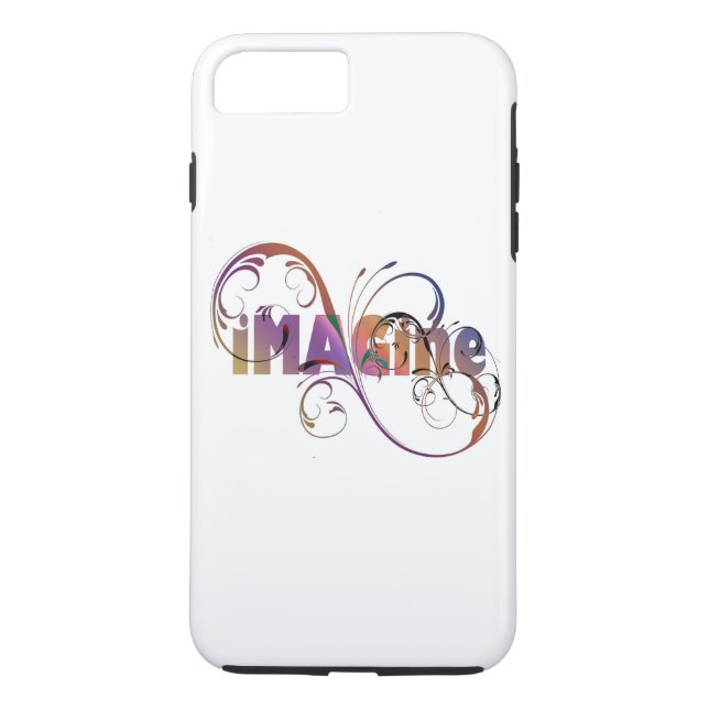 Plus/7 Plus "Imaginez" iPhone 8 Coque (Dos)