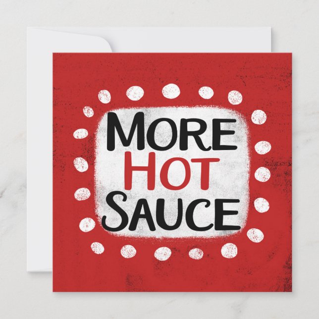 Plus Carte de voeux de sauce chaude (Devant)