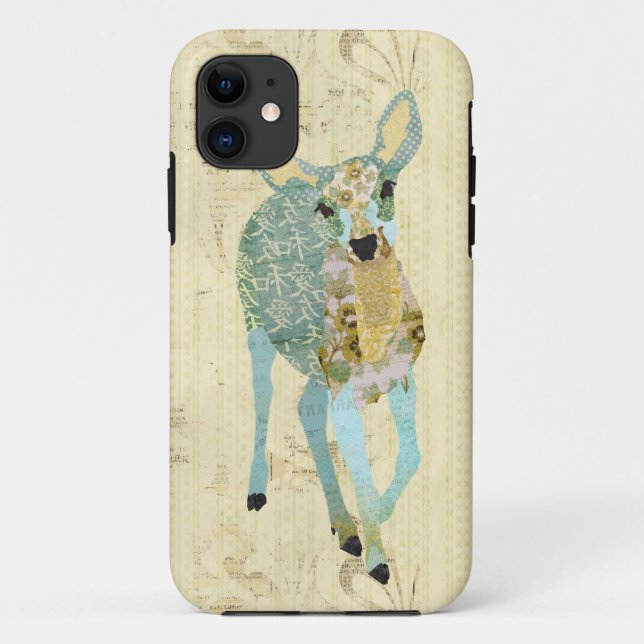 Plus cher coque iphone d'or de cerfs communs (Dos)