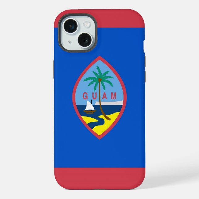 Plus Coque Case-Mate pour iPhone 15 Plus, drapeau de Gu (Verso)