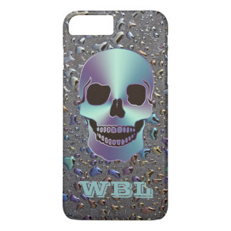 Plus Crâne monogramme sur Oily LOOK iPhone 7 Coque