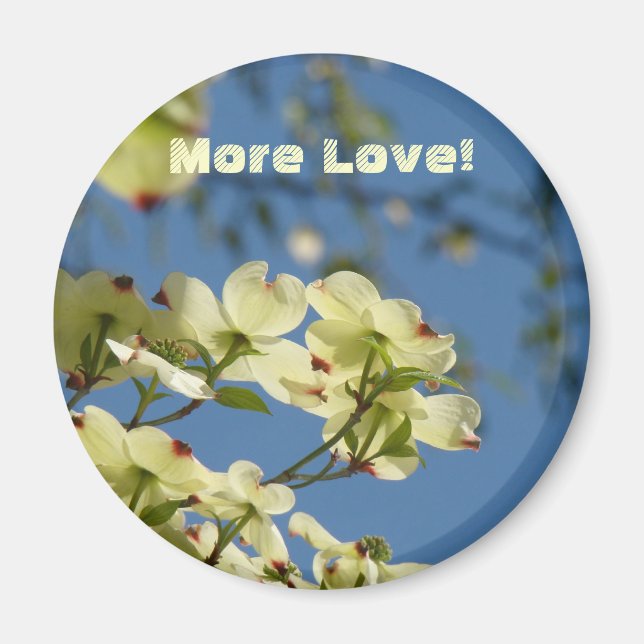 Plus d'amour ! aimants Fleurs de Cornouiller blanc (Devant)