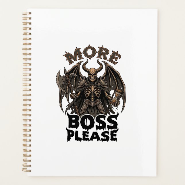 Plus de Boss S'il Vous Plaît Halloween Démon Squel (Devant)
