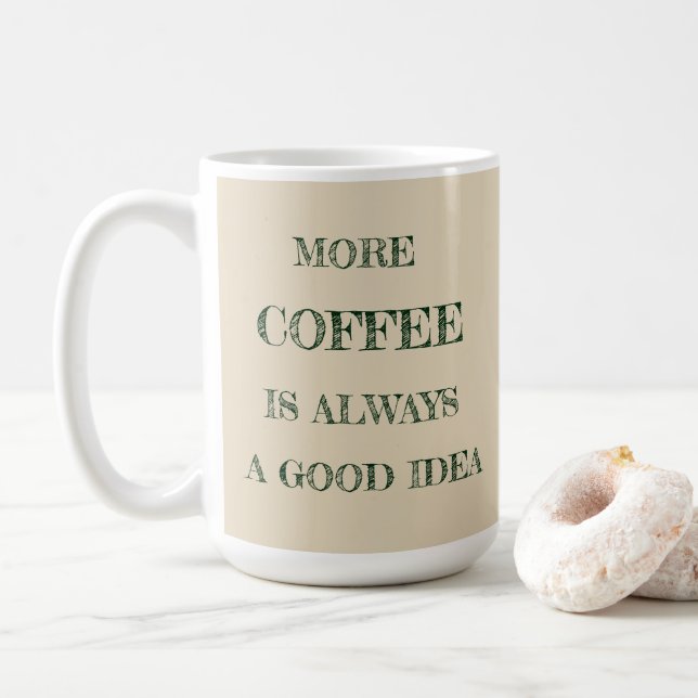 Plus de café Mug (Avec donut)