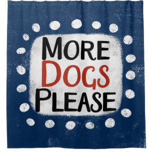 Plus De Chiens S'Il Vous Plaît Douche Rideau