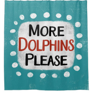 Plus de dauphins S'il vous plaît Douche rideau