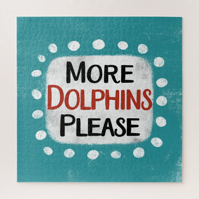 Plus de dauphins S'il vous plaît Jigsaw Puzzle (Vertical)