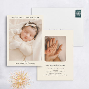 Plus de joie cette année Faire-part de naissance d
