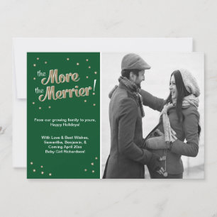 Plus de Merrier Pregnancy Faire-part Green