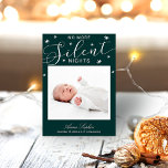 Plus de nuits silencieuses Faire-part de naissance<br><div class="desc">Jolie flocon de neige calligraphie photo carte de Noël faire-part de naissance. Facile à personnaliser avec vos détails. Contactez-moi par conversation si vous avez des questions sur l'oeuvre ou avez besoin d'une personnalisation. VEUILLEZ NOTER : Pour obtenir de l'aide sur les commandes, l'expédition, l'information sur les produits, etc., contactez le...</div>