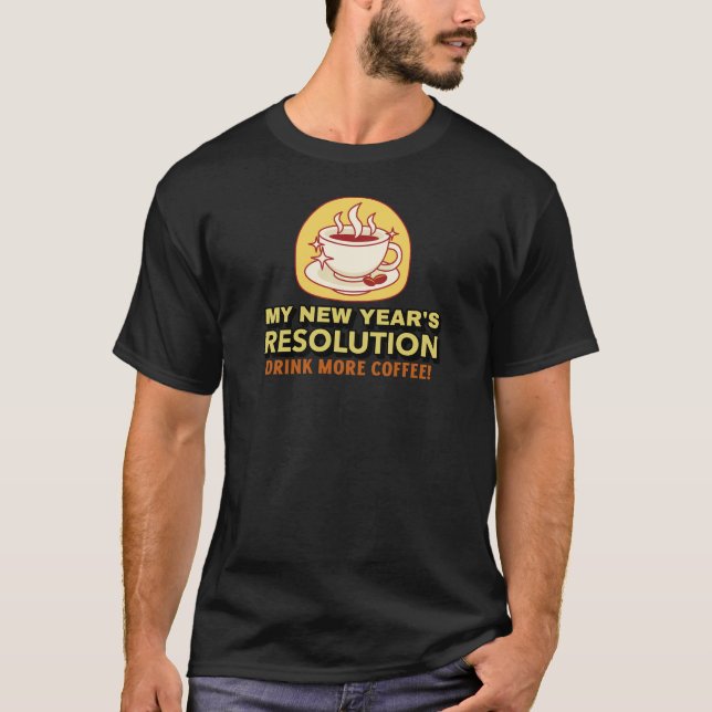 Plus de T-shirt résolution du Nouvel An pour le ca (Devant)