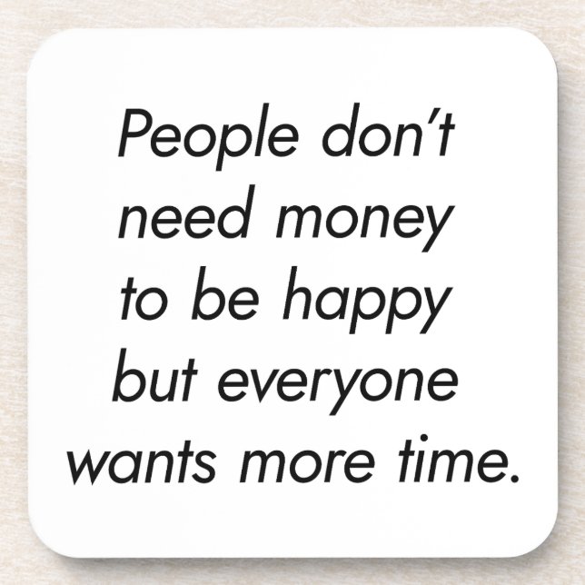 Plus de temps Dessous de verre en plastique dur (Devant)