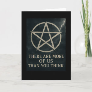 Plus d'entre nous Carte de voeux Wicca