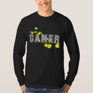 plus gamer t-shirts yellow