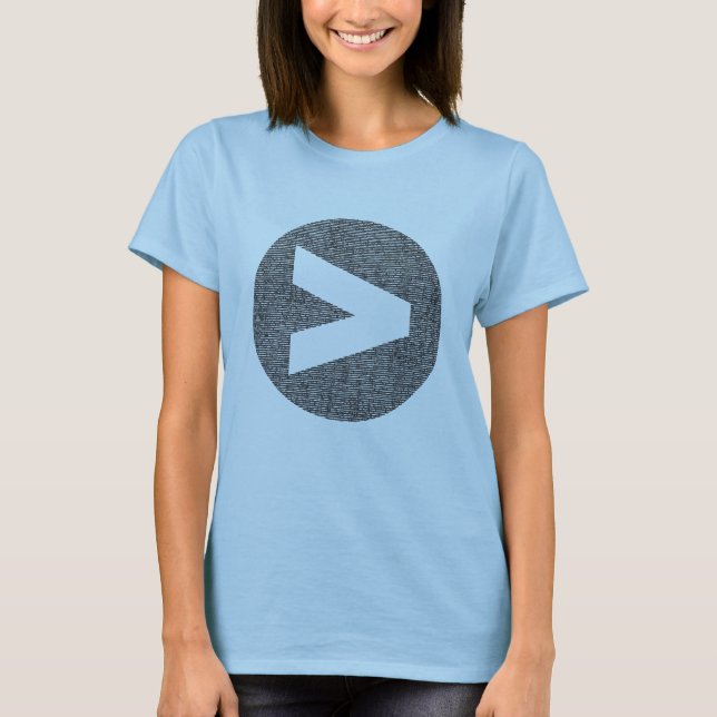 Plus grand que le T-shirt adapté par logo (Devant)