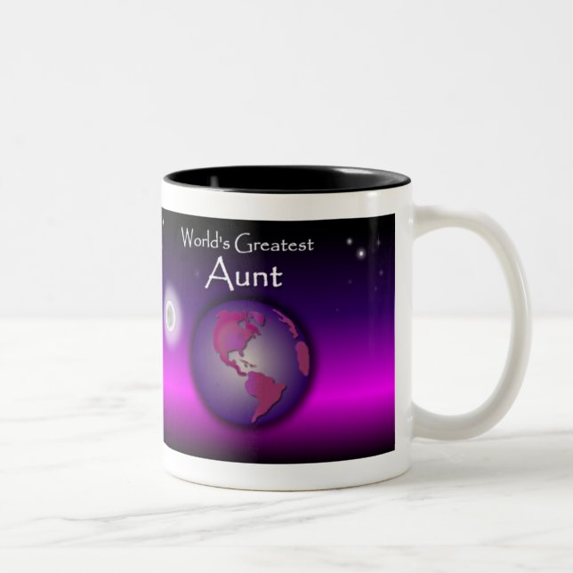 Plus grande tante Pink Gift Mug du monde (Droit)