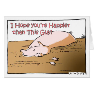 Plus heureux qu'un porc