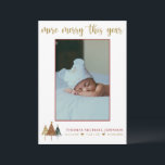 Plus Joyeux Carte Faire-part de naissance cette an<br><div class="desc">Cette adorable carte de noël est le moyen parfait pour annoncer l'arrivée de votre nouveau bébé. Tout le texte à l'avant et à l'arrière peut être customisé. Ajoutez une photo à l'avant et à l'arrière pour créer un faire-part de naissance de Noël vraiment personnalisé.</div>