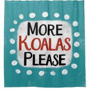 Plus Koalas S'Il Vous Plaît Douche Rideau