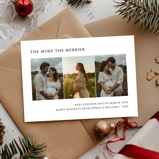 Plus la Faire-part de bébé de Noël est joyeuse (Créateur téléchargé)
