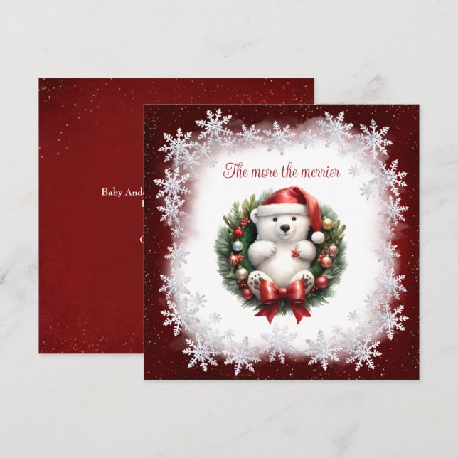 Plus La Faire-part De Grossesse Est Merrier (Devant / Derrière)