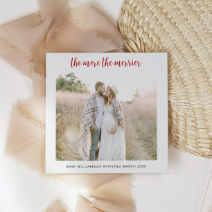 Plus La Grossesse Est Merrier Carte pour les fêt