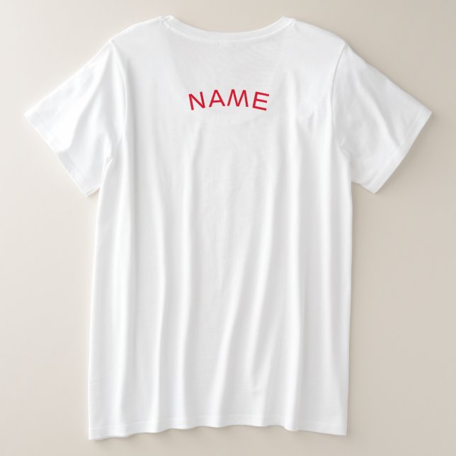 PLUS LA TAILLE T-SHIRT ILLUSTRATION BUTTERFLY FEMM (Design dos)