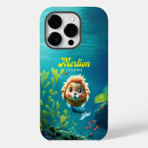 Mérlion de Singapour pour iPhone 14 Pro Coque