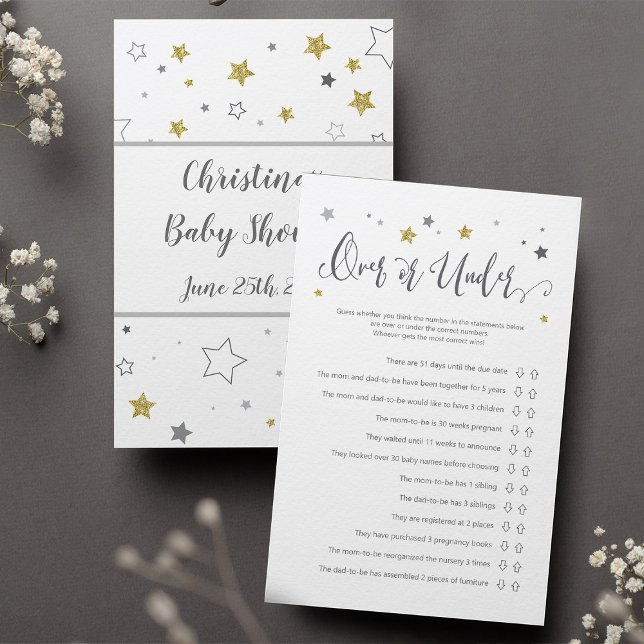 Plus ou moins Baby shower de révélation de genre J (Créateur téléchargé)