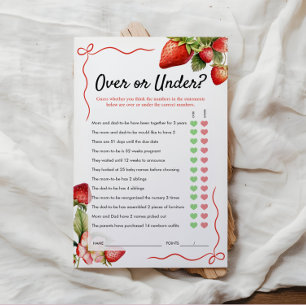 Plus ou moins de jeu   Jeu baby shower