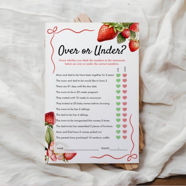 Plus ou moins de jeu | Jeu baby shower (Créateur téléchargé)