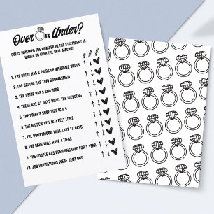 Plus ou moins Mariage Jeu, activité de Fête des ma