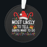 Plus susceptible de dire à Santa ce qu'il doit fai<br><div class="desc">Plus susceptible de dire à Santa ce qu'il doit faire pour assortir la famille Xmas</div>